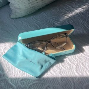Tiffany & Co Woman’s Light See Through Grey Glasses Frame